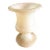Antique Lathe-Turned Alabaster Vase / Urn – Classical Mortar Form For Sale