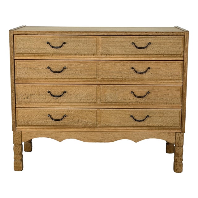 Danish Modern Oak Chest of Drawers by Henning Kjaernulf, 1960s For Sale