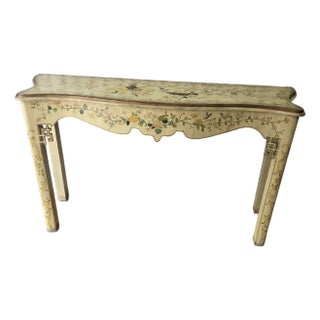 1990s Chinoserie Console Table For Sale