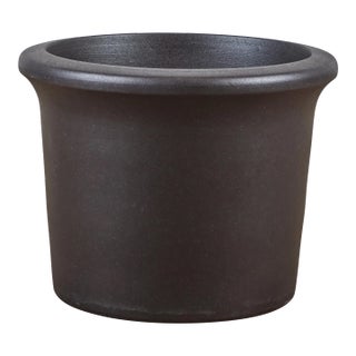 Architectural Pottery Medium Black Tulip Planter For Sale