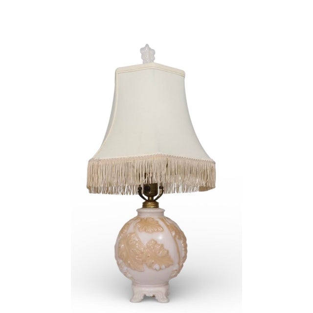 Mid 20th Century Ivory Alladin Alacite Art Deco Table Lamp For Sale - Image 10 of 10