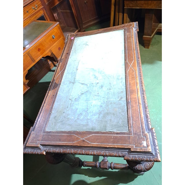French Writing Table in Walnut For Sale - Image 5 of 7