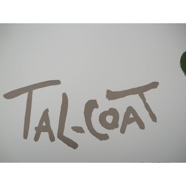 Pierre Tal-Coat, Composition abstraite en rouge et vert, Lithograph For Sale - Image 4 of 6