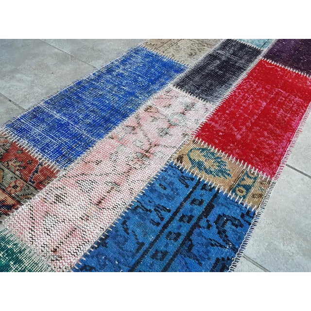 1960s Anatolian Floral Kitchen Decor Runner For Sale - Image 6 of 10