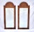 Brown Mid 20th Century Italian Burl Olive Arched Beveled Wall Mirrors For Sale - Image 8 of 10