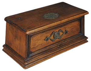 19th Century German Oak Letter Casket