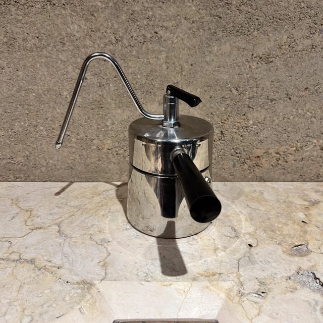 Italian 1970s Alimenti Stovetop Italian Espresso Coffee Maker Steamer For Sale - Image 3 of 8
