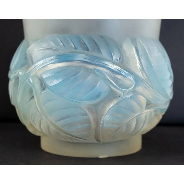 Glass Opalescent Lilas Vase by Rene Lalique For Sale - Image 7 of 8