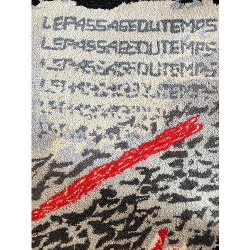 Hand-Tufted Wool The Passage of Time Art Tapestry by Bernard Quentin, France, 1998 For Sale - Image 9 of 14