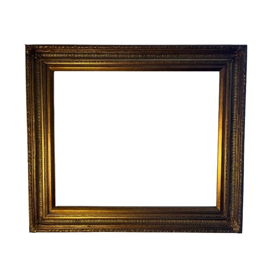 Classic Baroque Picture Frame - Solid Heavy Wood For Sale - Image 4 of 4