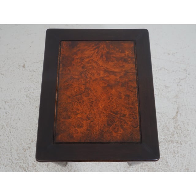 Wood Vintage Rosewood Chinese 1 Drawer Occasional Table For Sale - Image 7 of 16