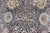 Navy Blue Antique Persian Fine Tabriz Rug With All-Over Large Scale Flowers For Sale - Image 10 of 12