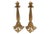 Acanthus Leaf Motif Brass Candle Holders - A Pair For Sale