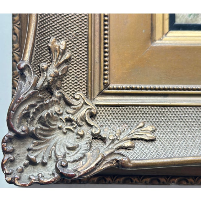 Deer in the Forest, Hunting Gouache by the German Hunting Painter Kröner For Sale - Image 6 of 9