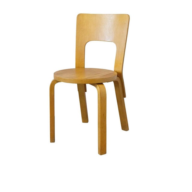 Vintage Finnish Wooden Chair by Alvar Aalto, 1950 For Sale - Image 6 of 9