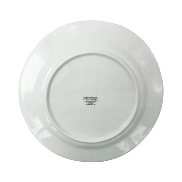 1990s Vintage the Greenwich Polo Club Equestrian Plate 9"d For Sale - Image 5 of 7