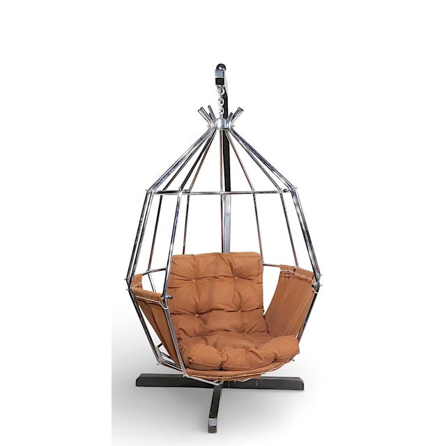 Space Age Hanging Parrot Chair by Ib Arberg Made in Sweden C. 1970's For Sale - Image 9 of 12