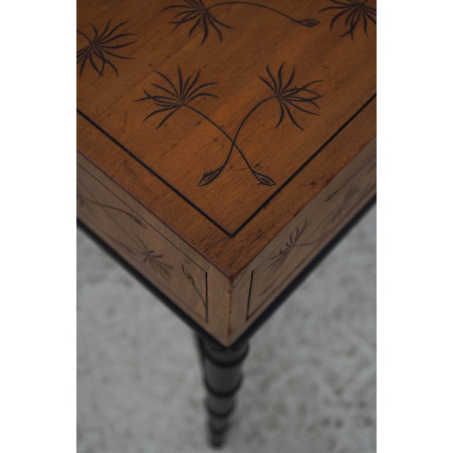 Pair of Kittinger Faux Bamboo Modern Design Side Tables For Sale - Image 14 of 18