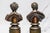 Amazing Pair Antique Bronze English Neoclassical Grand Tour Statue Sculpture Bust Royalty Home Decor For Sale - Image 14 of 17