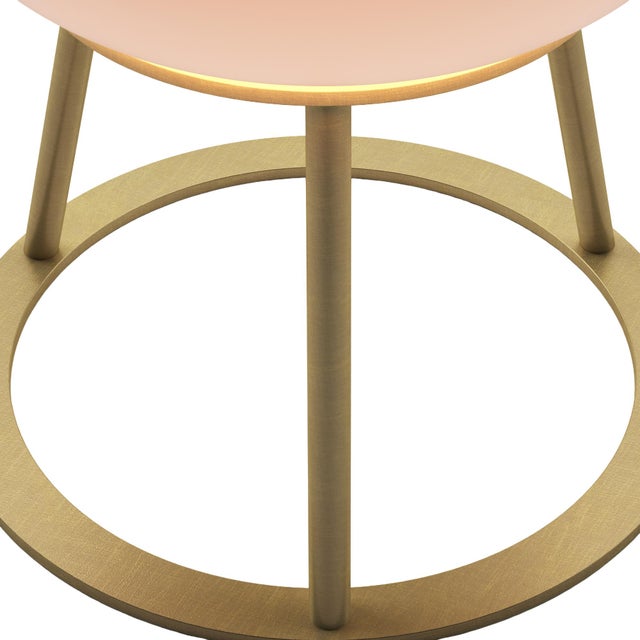 TRIPOD Rechargeable Cordless LED Table Lamp, 3-Levels Brightness Touch Sensor Control, Brushed Brass For Sale - Image 10 of 14