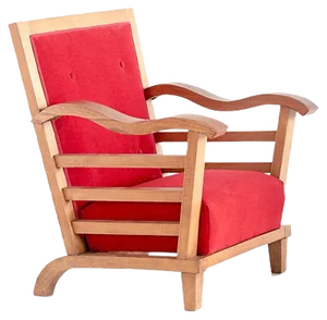 Set of French Oak & Elm Armchairs by Marguerite Dubuisson, 1947
