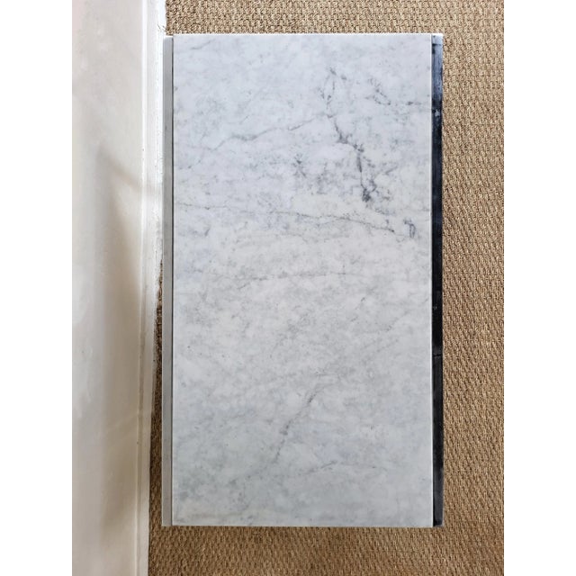 Mid-Century Modern Marble and Chrome Coffee Table, 1970s For Sale - Image 3 of 6