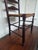 Antique American Hand-Turned Ladder Back Chair W/ Woven Rush Seat For Sale In Tampa - Image 6 of 10