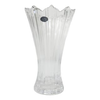 Crystal Vase by Lisa Mori, Austria, 1980s For Sale