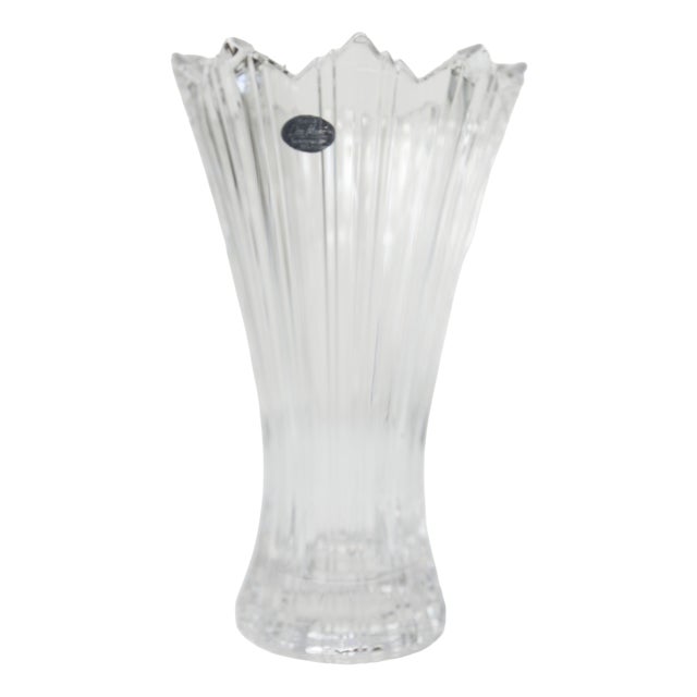 Crystal Vase by Lisa Mori, Austria, 1980s For Sale