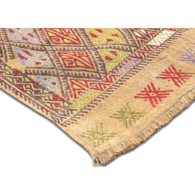 Traditional 1960s Turkish Kilim Rug For Sale - Image 3 of 6