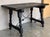 Late 19th Century Late 19th Spanish Walnut Dining or Desk Fratino Table With Iron Stretcher For Sale - Image 5 of 9