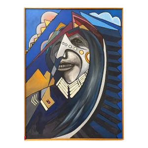 Don Bailey “Waiting for a Crow Bullet” Painting 1990