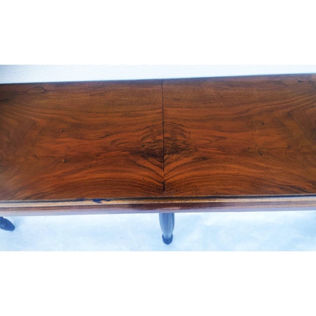 Long Antique Black and Walnut Console Table, Western Europe, Late 19th Century For Sale - Image 16 of 18