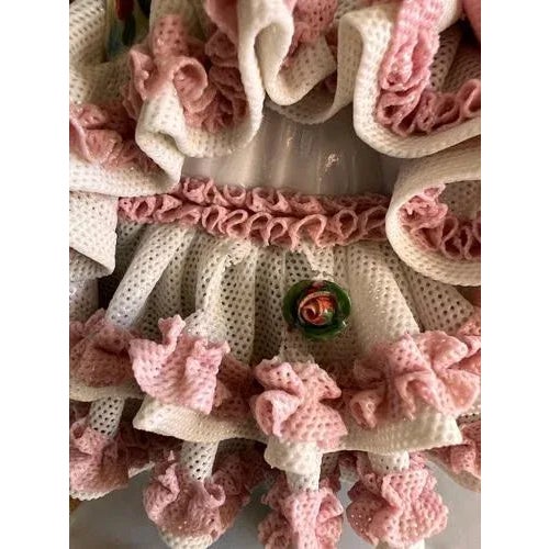 Vintage Victorian Dresden Porcelain Lamp, Germany For Sale - Image 9 of 11