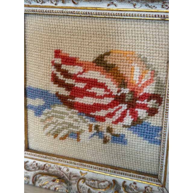 Small Vintage Needlepoint Nautilus Shell For Sale - Image 4 of 5