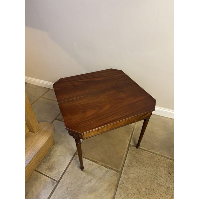 Antique George III Mahogany Tea Table, 1800 For Sale - Image 6 of 8