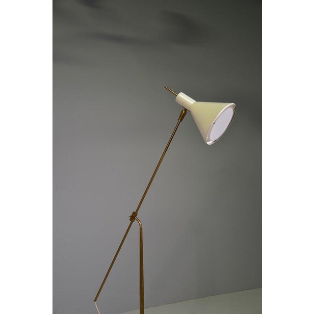 Vintage Brass Floor Lamp from Stilnovo, Italy, 1950 For Sale - Image 11 of 12
