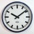 Metal Industrial German Blue Factory Wall Clock from Burk, 1960s For Sale - Image 7 of 18