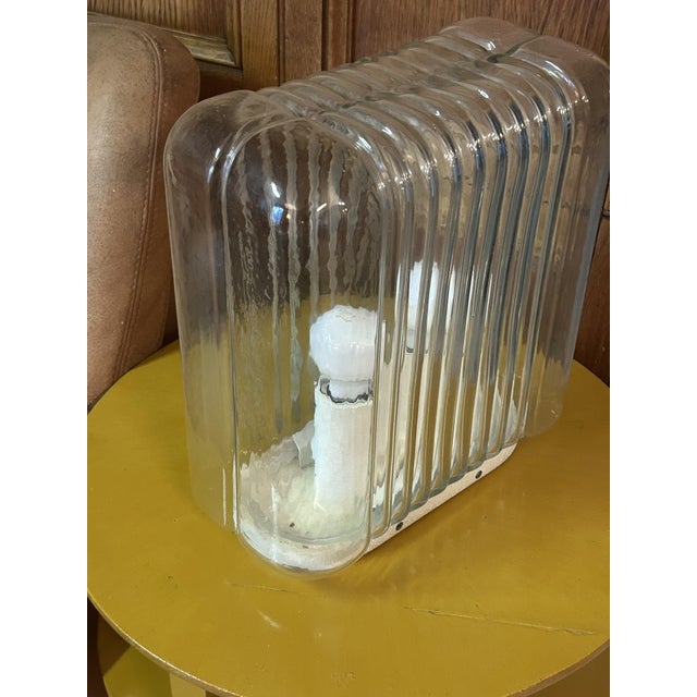 Artemide Lari Glass Table Lamp by Angelo Mangiarotti for Artemide, Italy, 1970 For Sale - Image 4 of 9