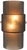 A hand-blown Venetian glass wall sconce from Oggetti's Mimo collection. Its fluted glass cylinders bookend a dimpled...