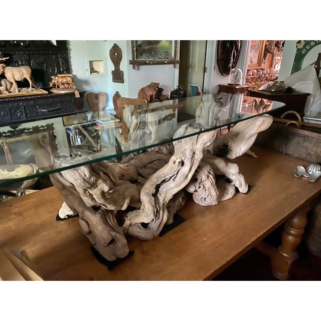 Mid-Century Modern 1960s Mid Century Burl Wood Coffee Table For Sale - Image 3 of 7