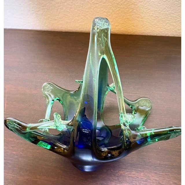 Murano Murano Vintage Stayle Hand Blown Glass Sculptue For Sale - Image 4 of 6