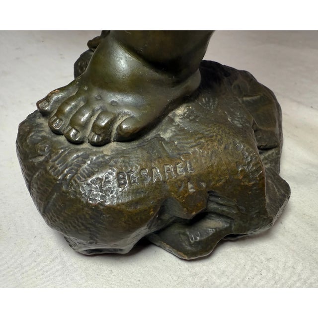 Large Antique 1800's Valentino Besarel Putti Cherub Bronze Statue Sculpture Art For Sale - Image 17 of 17