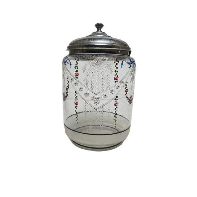 Metal Danish Art Nouveau Biscuit Box, 1890s For Sale - Image 7 of 8