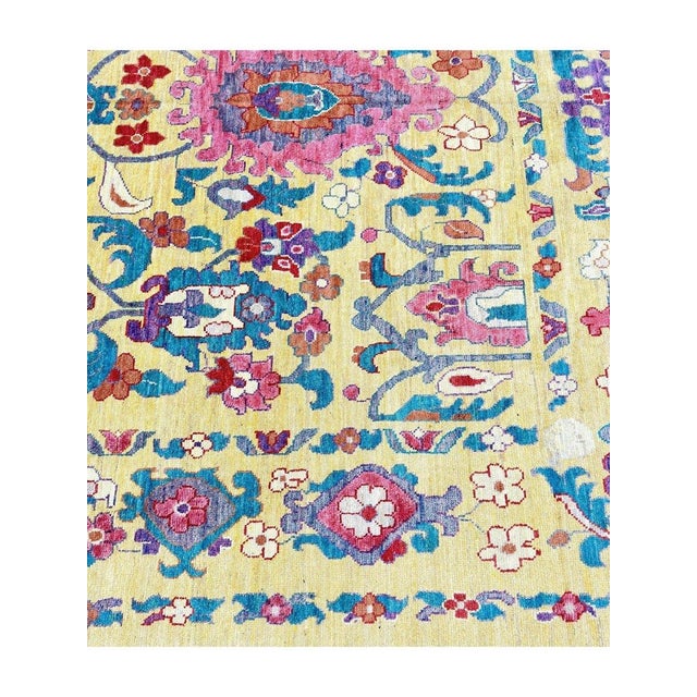 Handwoven Persian Sultanabad Area Rug 11'3" X 16'3" For Sale - Image 10 of 10