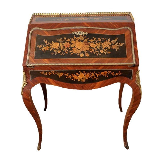 Louis XVI French Flap Desk For Sale