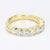 This is an 18k yellow gold band with eight bezel set diamonds each weighing ~0.17ct and is graded at VVS2/F. - Stone Info...
