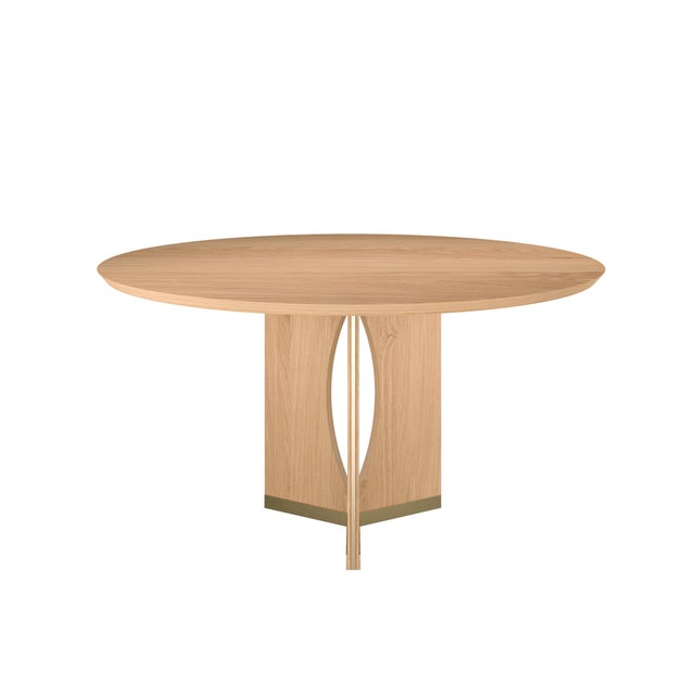 Taylor Round Dining Table by Wood Tailors Club For Sale - Image 4 of 8