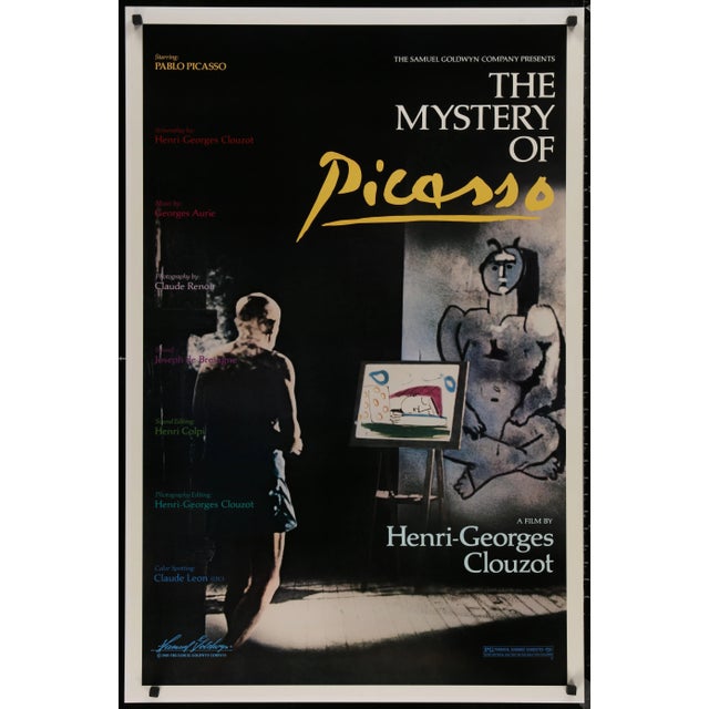 Contemporary 1986 "Mystery of Picasso (Le Mystere Picasso)" Movie Second Release Poster For Sale - Image 3 of 3
