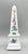 Late 20th Century Vintage White Ceramic Obelisk With Colorful Floral Pattern For Sale - Image 5 of 10